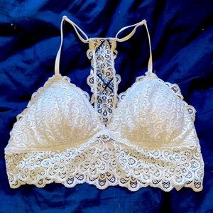 Lace Detail Padded Racer back Bralette.